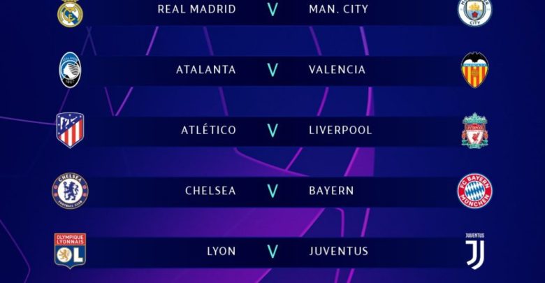 Champions League last 16 fixtures - Diversity Media News